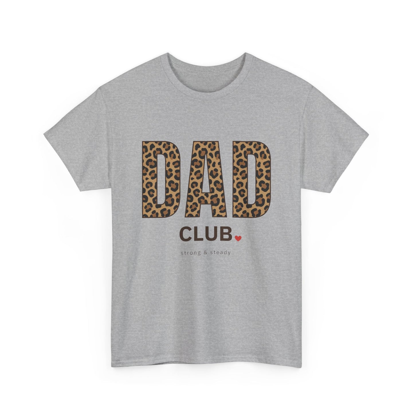 Dad Club Leopard Print T-Shirt — Father's Day Casual Tee