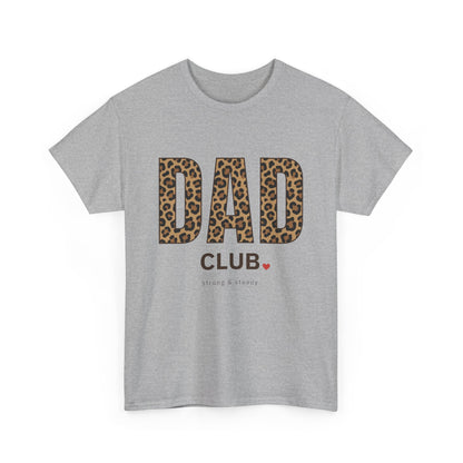 Dad Club Leopard Print T-Shirt — Father's Day Casual Tee