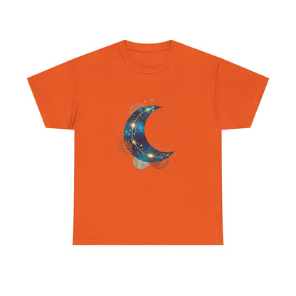 Celestial Moon Graphic Tee — Starry Crescent Night Shirt Boho Gift for Her