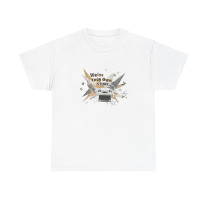Write Your Own Story T-Shirt — Typewriter Graphic Tee Writer Gift Inspirational