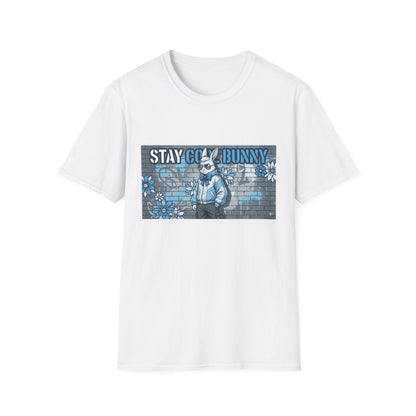 Stay Cool Bunny T-Shirt — Retro Street Art Rabbit Graphic Tee