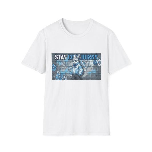 Stay Cool Bunny T-Shirt — Retro Street Art Rabbit Graphic Tee