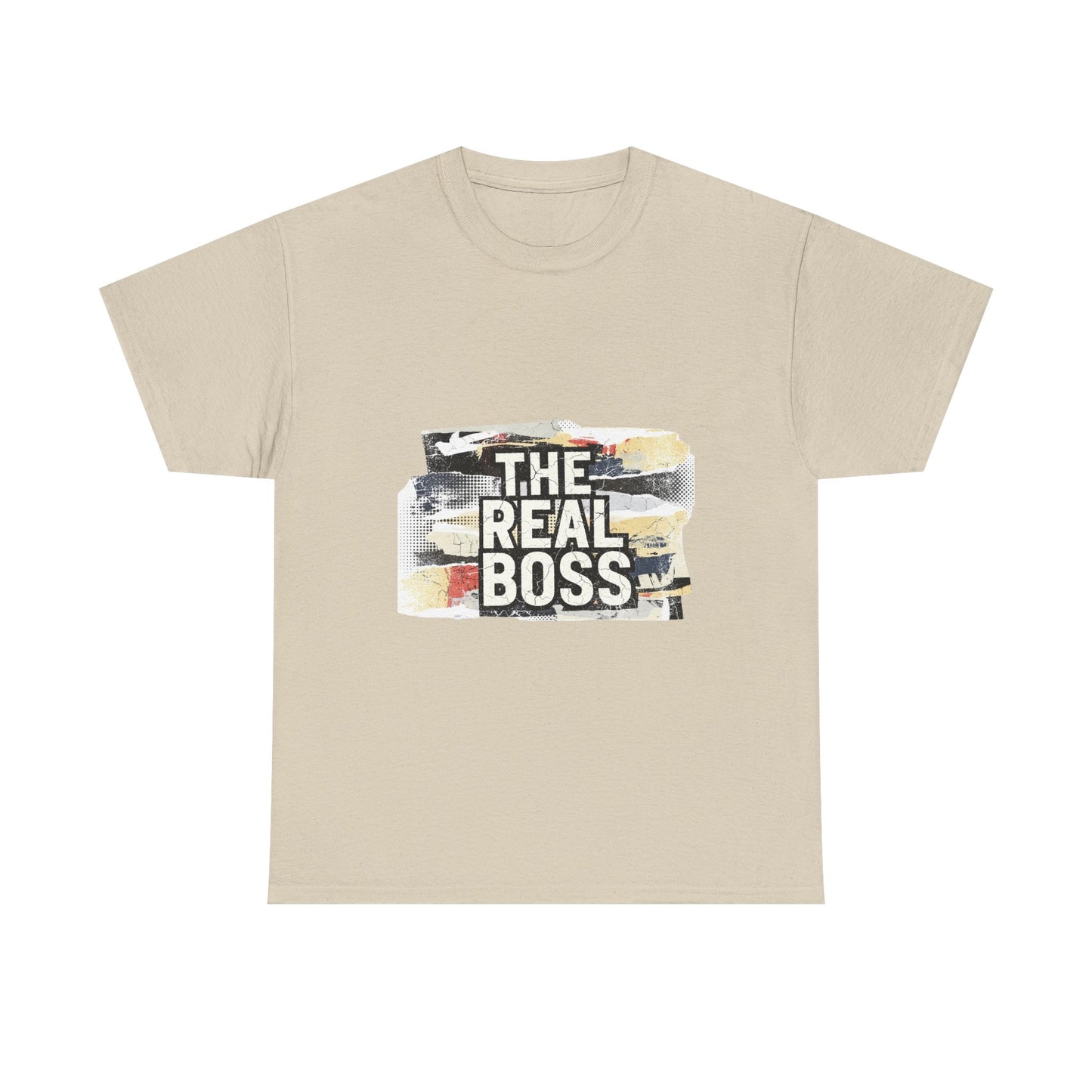 The Real Boss" Funny Graphic Tee — Bold Statement Shirt for Moms Dads