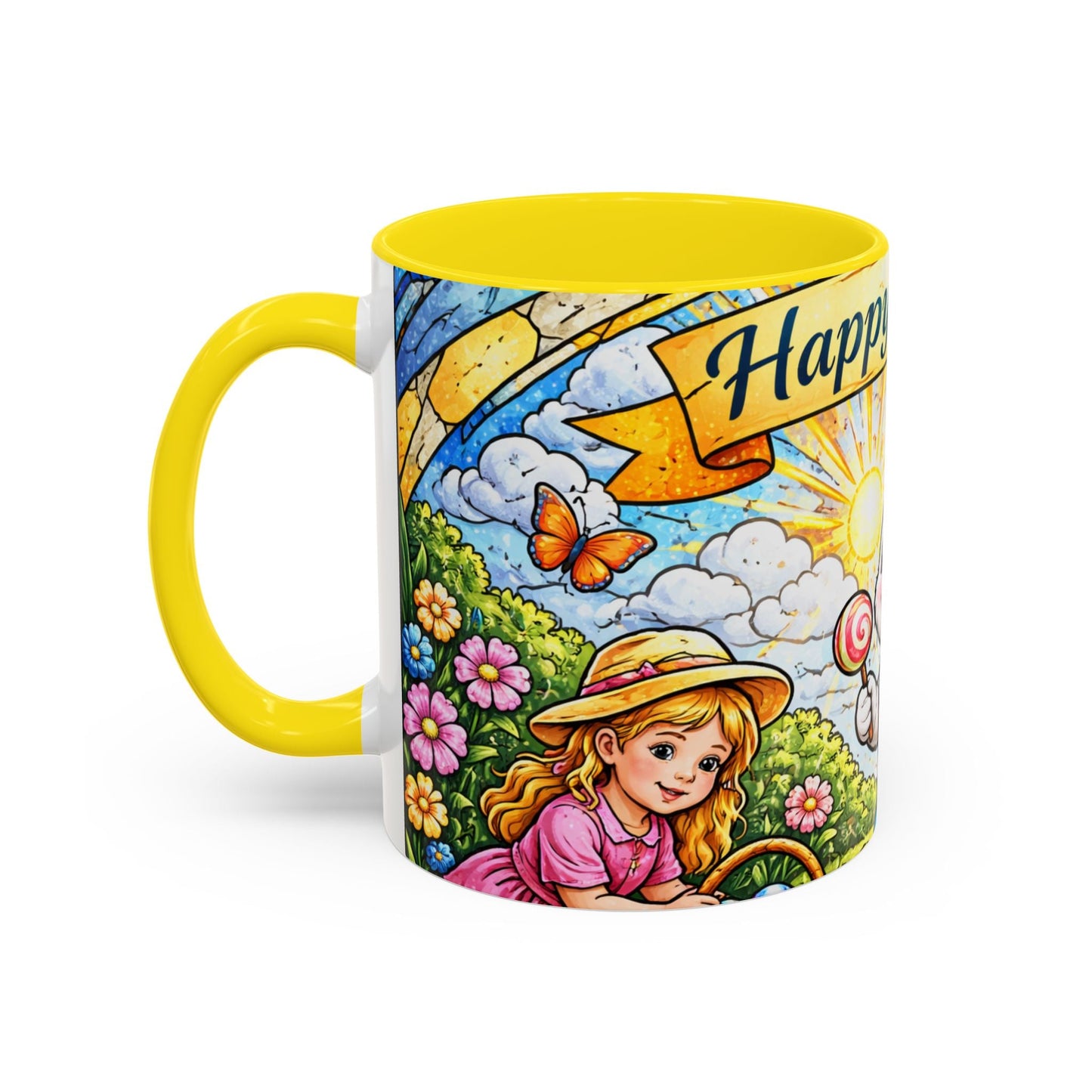 Easter Bunny Mug 11oz Happy Easter Ceramic Coffee Cup Spring Gift Kids Family