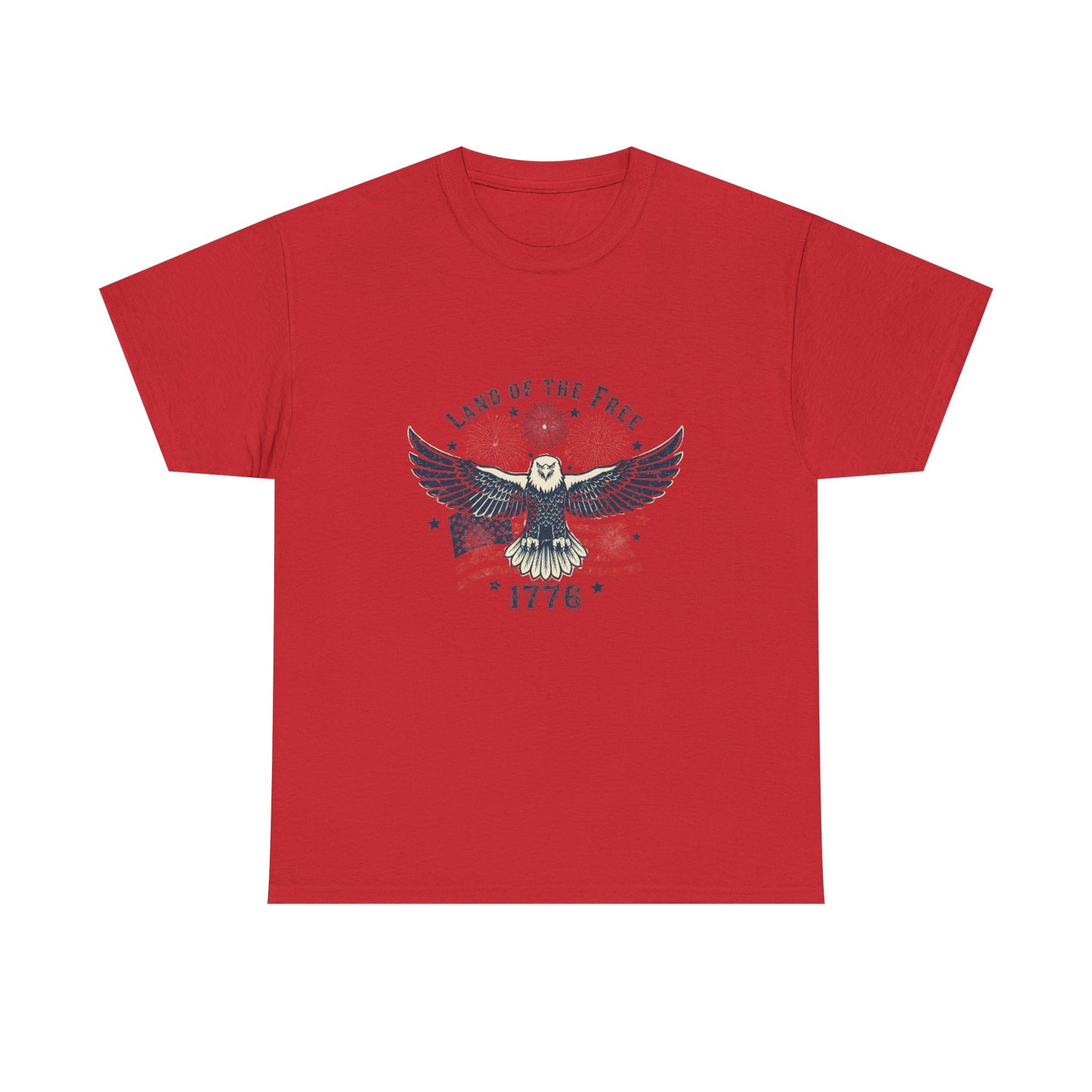 Land of the Free Eagle T-Shirt — 1776 Vintage Patriotic American Tee Gift