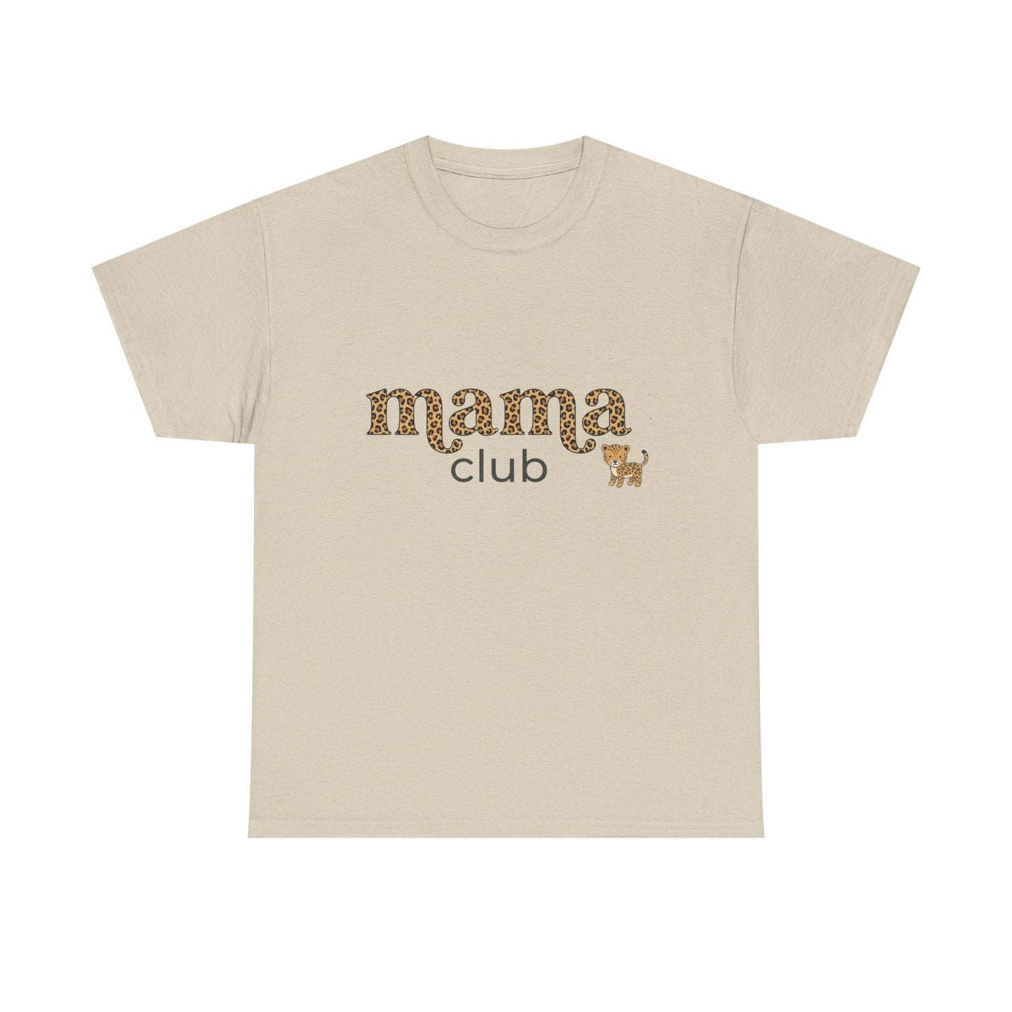 Mama Club Tee — Leopard Print 'Mama Club' Graphic T-Shirt