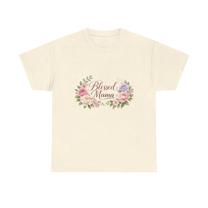 Blessed Mama Floral T-Shirt — Mother's Day Gift Tee