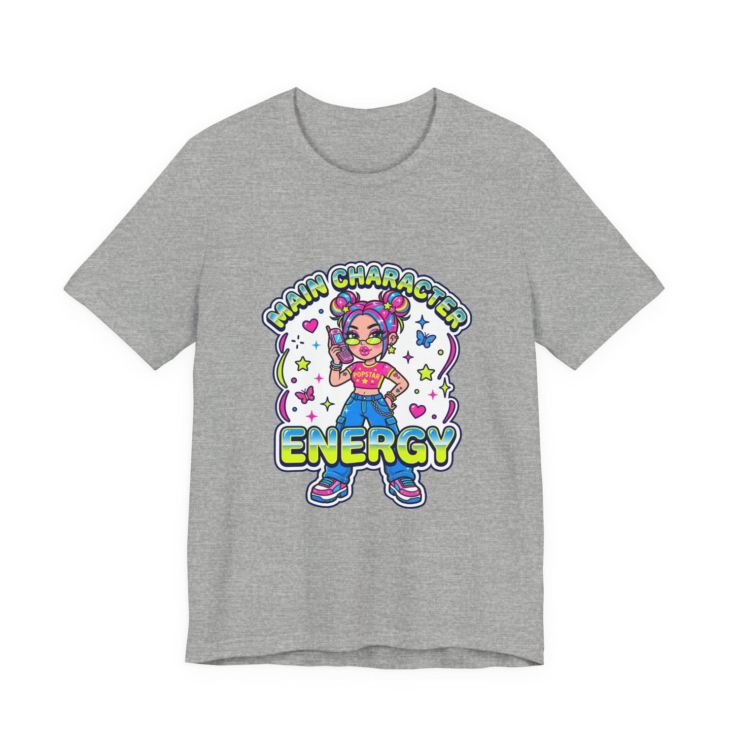 Main Character Energy Tee | Y2K aesthetic, 2000s retro internet shirt
