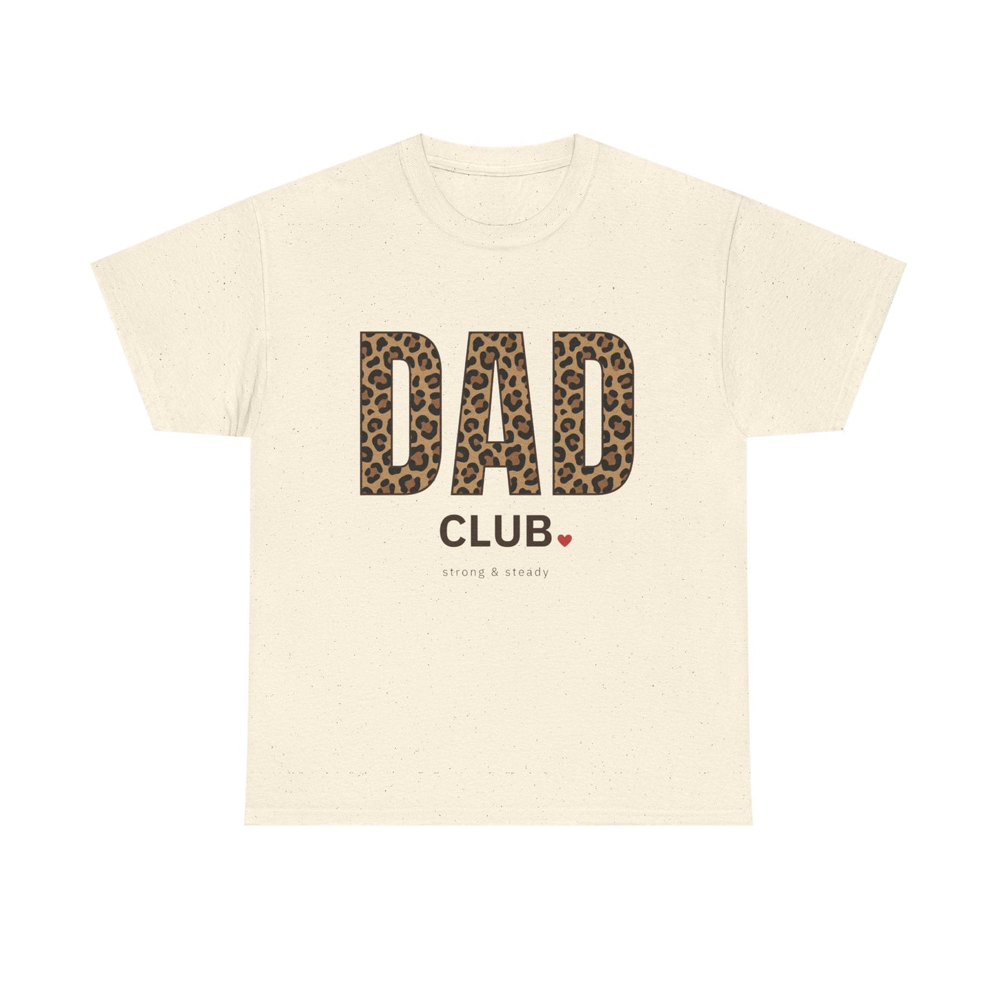 Dad Club Leopard Print T-Shirt — Father's Day Casual Tee
