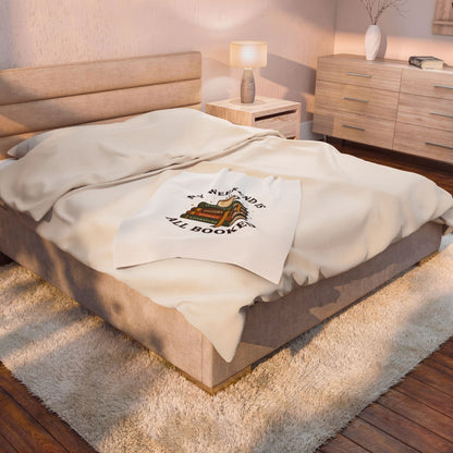 My Weekend Is All Booked Velveteen Plush Blanket | Book Lover, Cozy Reader