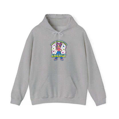 Playful Y2K Sassy Energy Hoodie | 2000s Aesthetic, Retro Internet Graphic