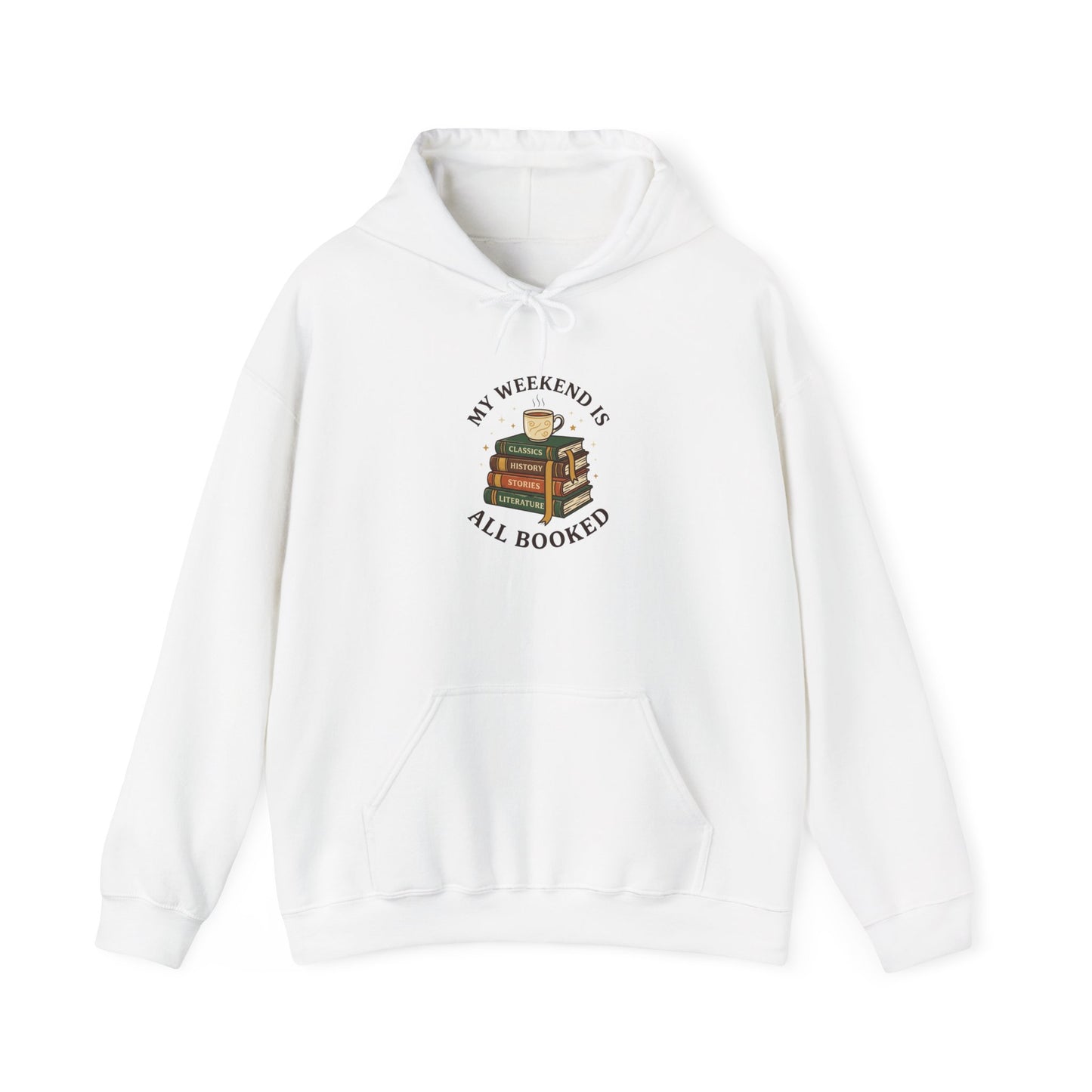 My Weekend Is All Booked Hoodie | Book Lover, Reading Shirt, Dark Academia
