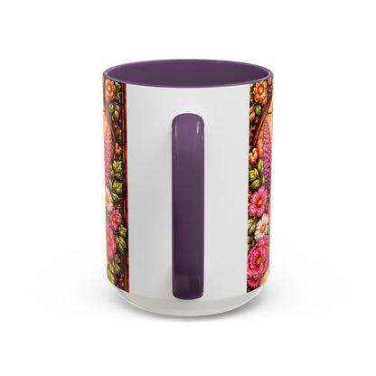 Mom Floral Accent Coffee Mug 15oz — Mother's Day Leopard Print Gift Mug