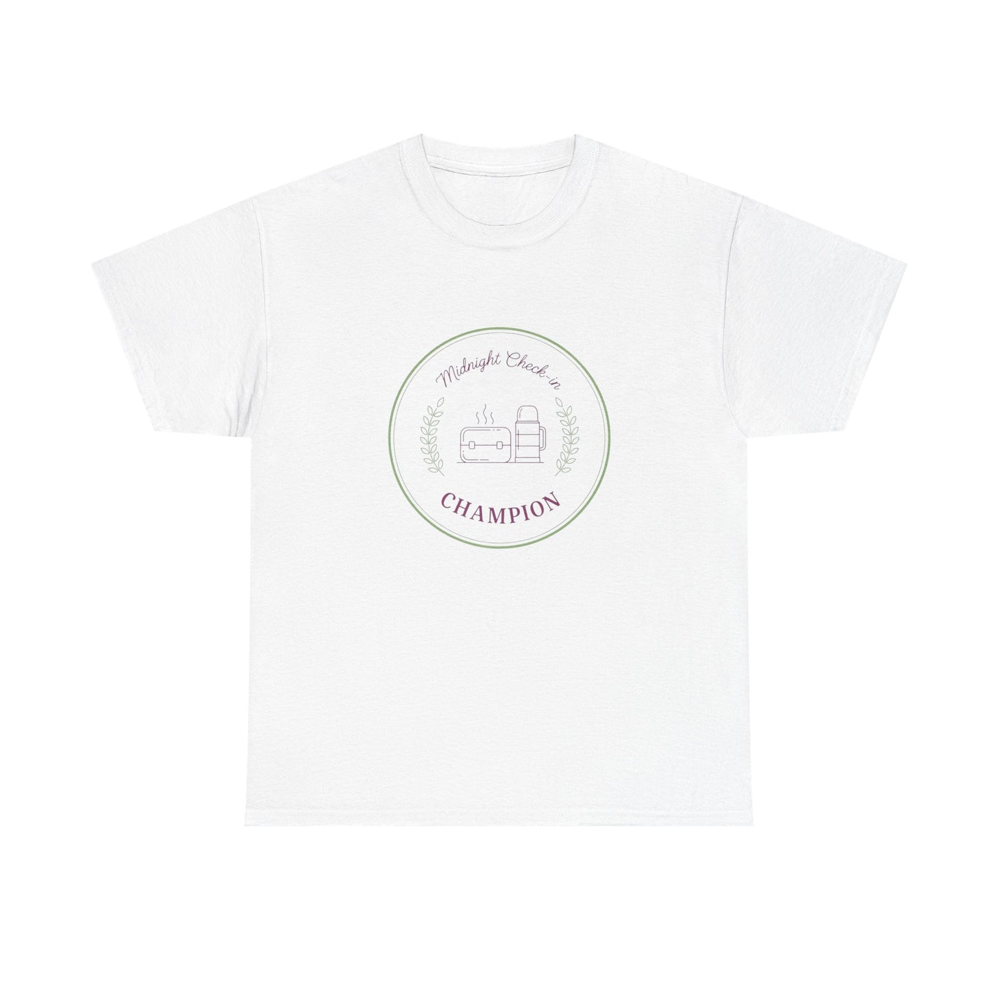 Champion of Midnight Snack T-Shirt — Funny Cozy Graphic Tee Relaxation Gift