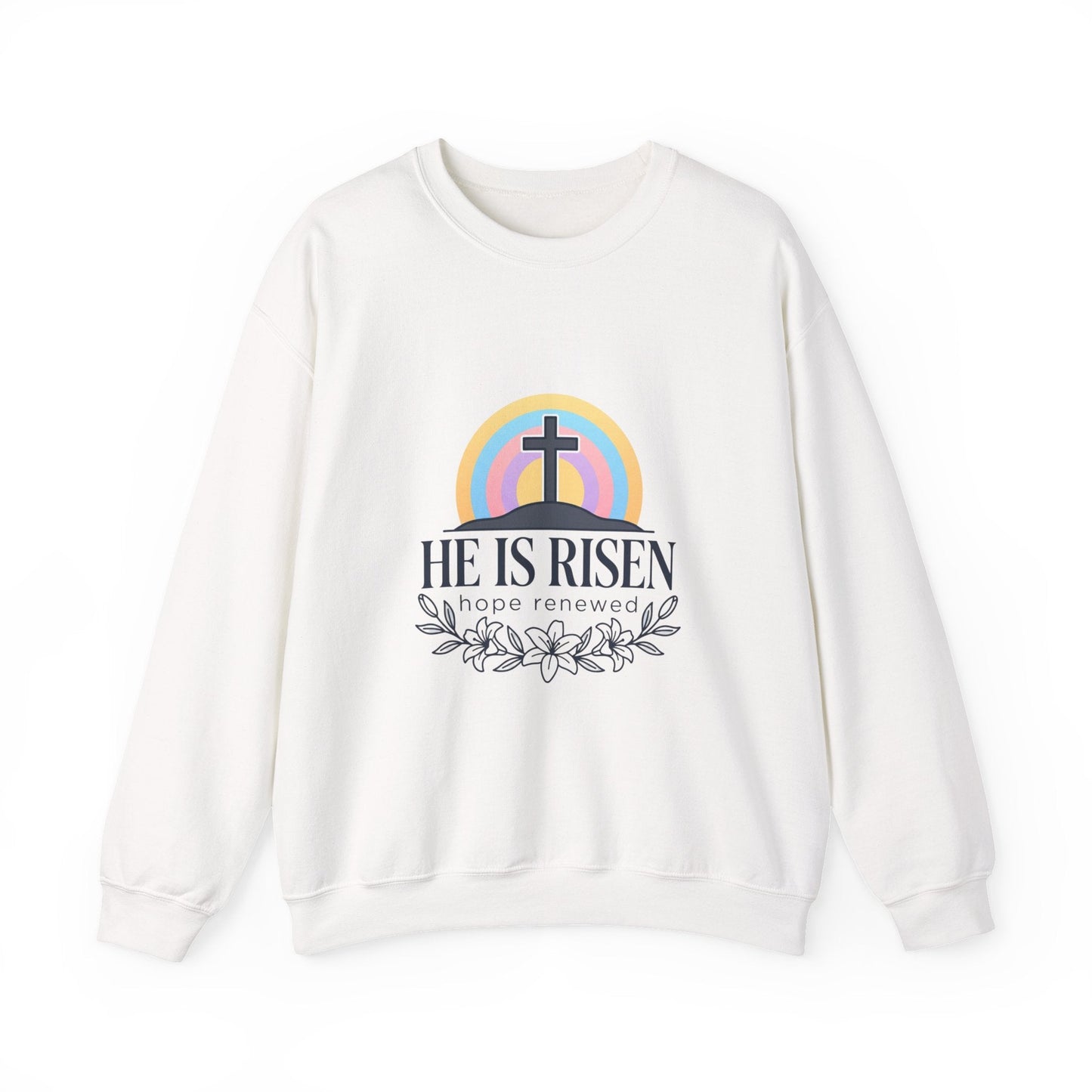 He Is Risen Sweatshirt | Christian Easter sweatshirt, pastel resurrection shirt