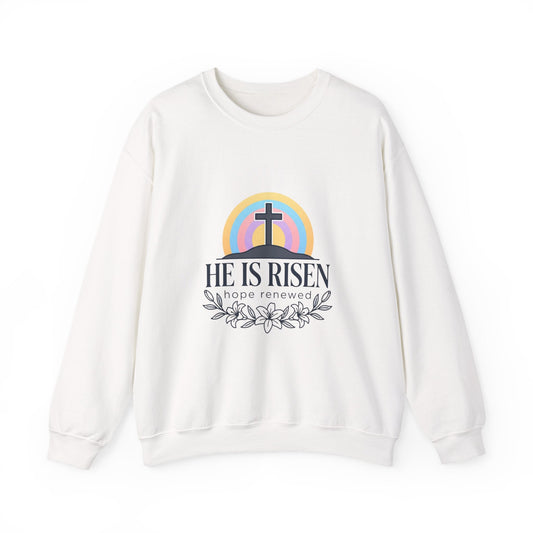 He Is Risen Sweatshirt | Christian Easter sweatshirt, pastel resurrection shirt