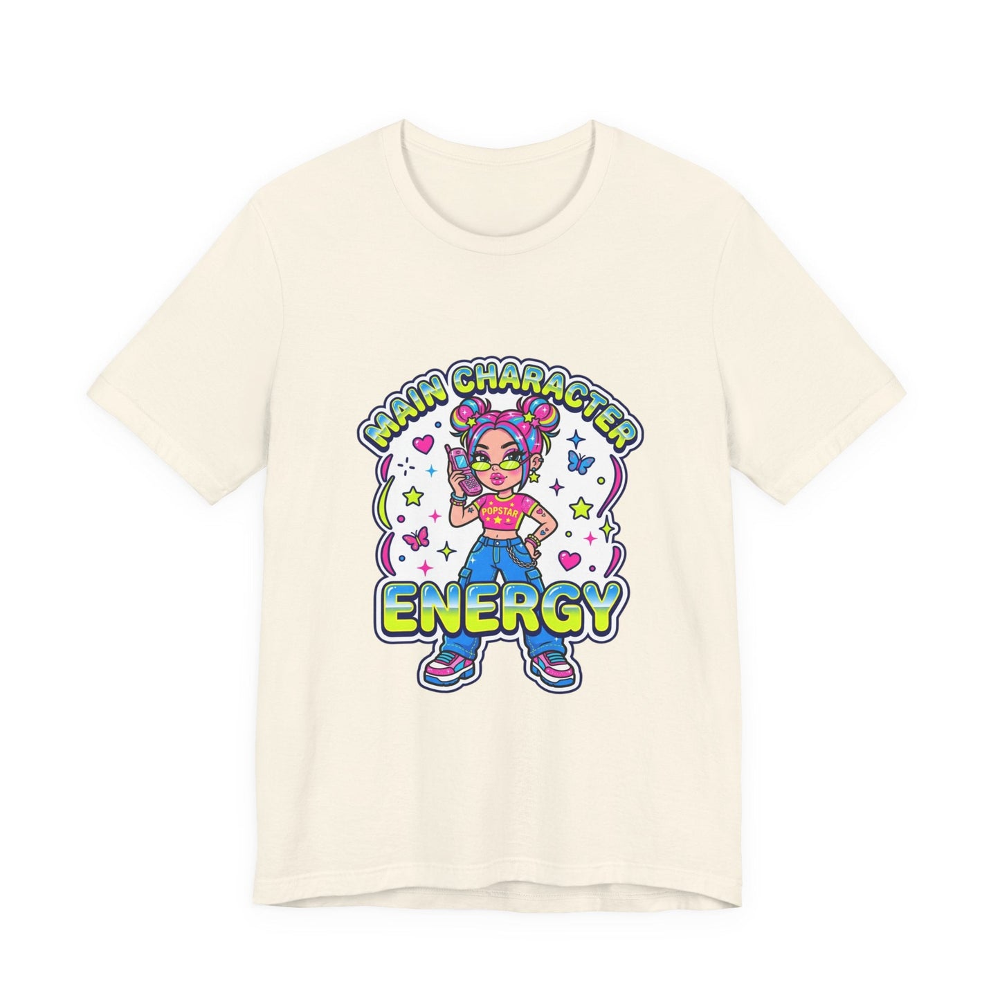 Main Character Energy Tee | Y2K aesthetic, 2000s retro internet shirt