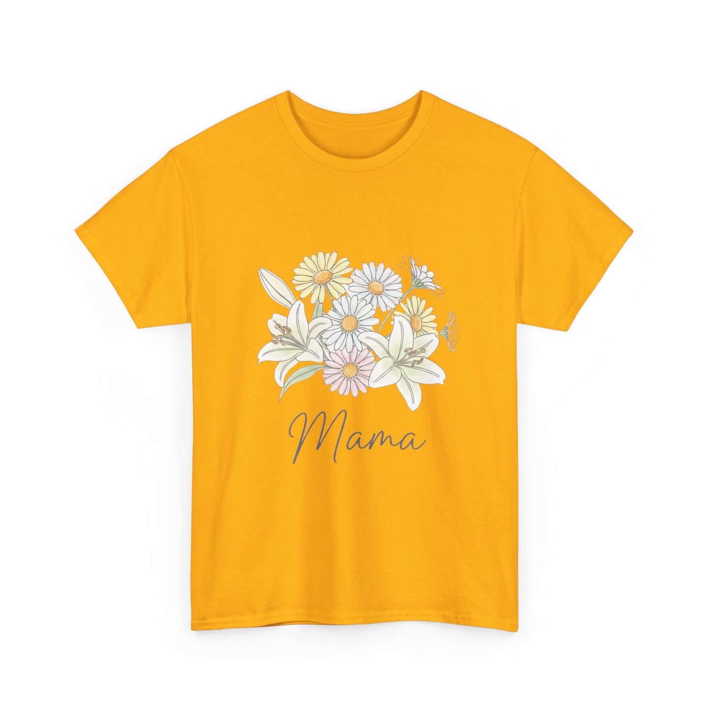 Mama Floral Tee — Pastel Daisy Bouquet Mother's Day Shirt