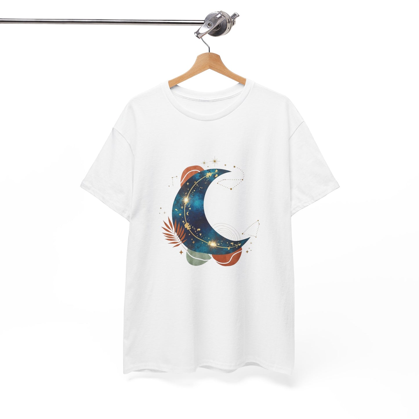 Celestial Moon Graphic Tee — Starry Crescent Night Shirt Boho Gift for Her