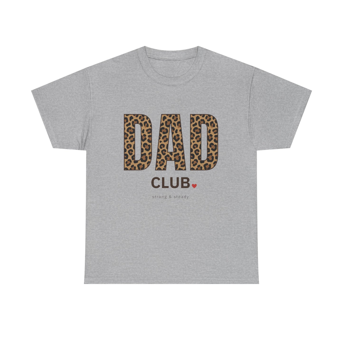 Dad Club Leopard Print T-Shirt — Father's Day Casual Tee