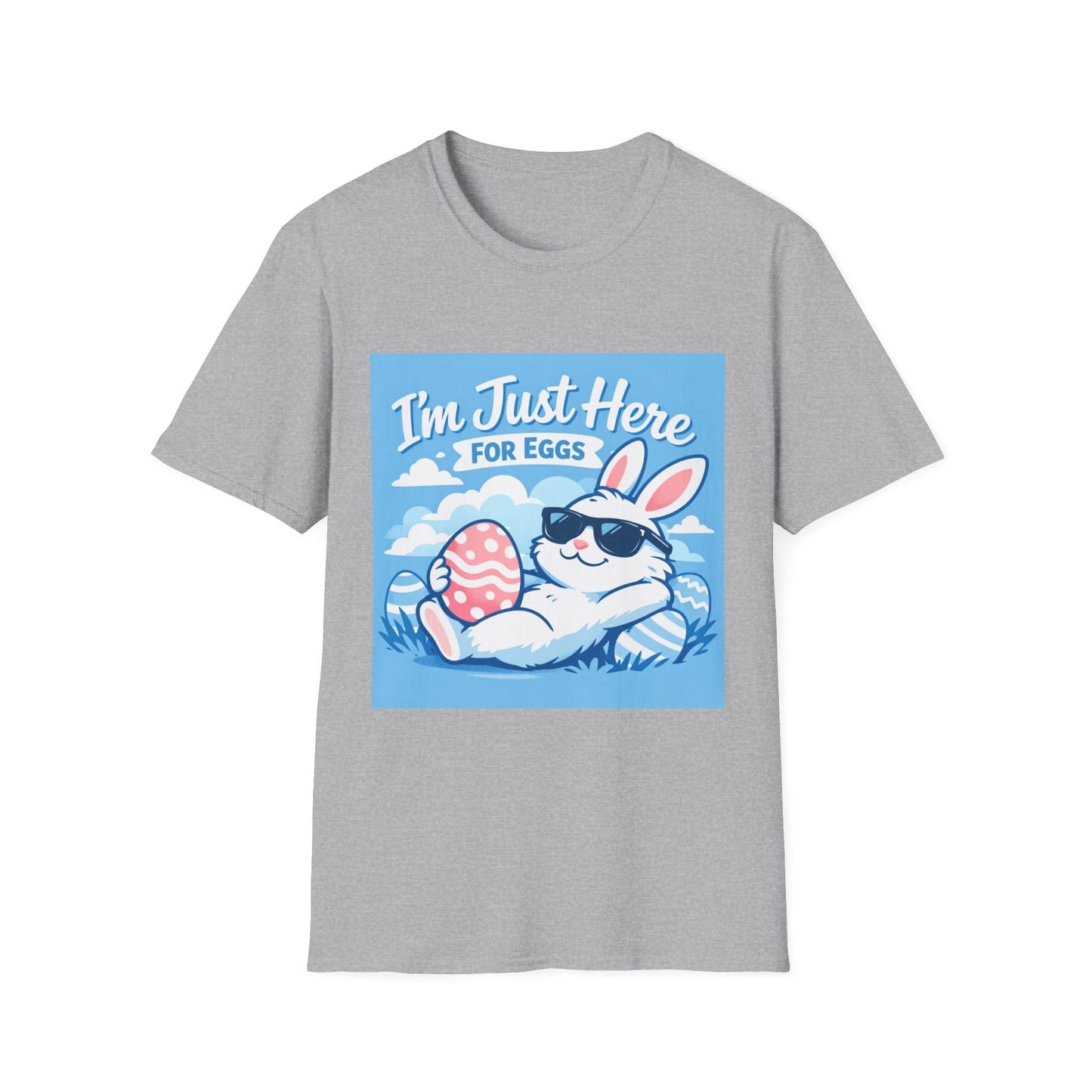 Easter Bunny T‑Shirt — "I'm Just Here for Eggs" Cute Holiday Graphic Tee