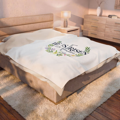 He Is Risen Velveteen Blanket | Christian Easter, Resurrection Scripture
