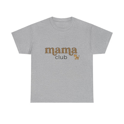 Mama Club Tee — Leopard Print 'Mama Club' Graphic T-Shirt