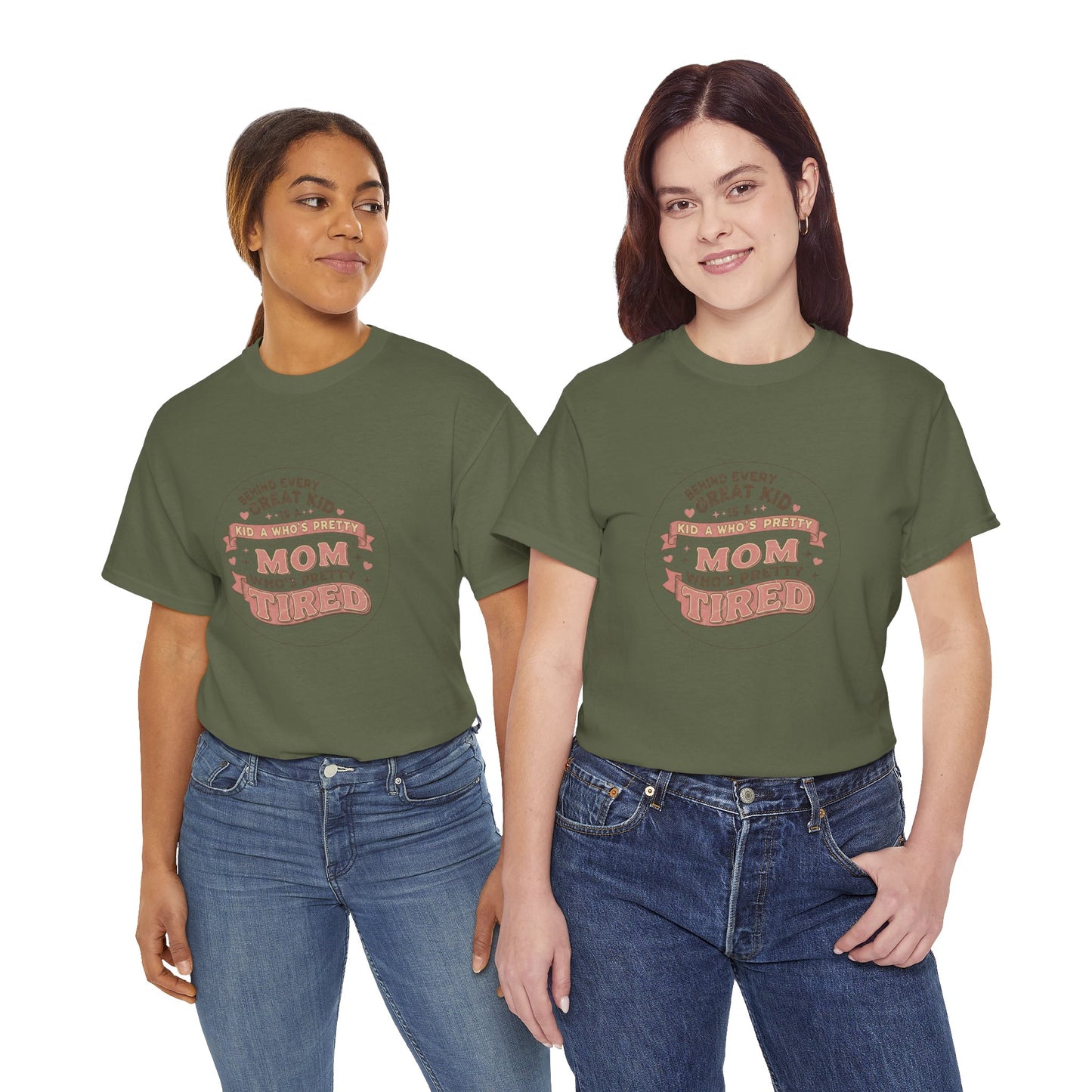 Pretty Tired Mom T-Shirt Funny Vintage Tee Gift for Mom Women Funny Mom Shirt