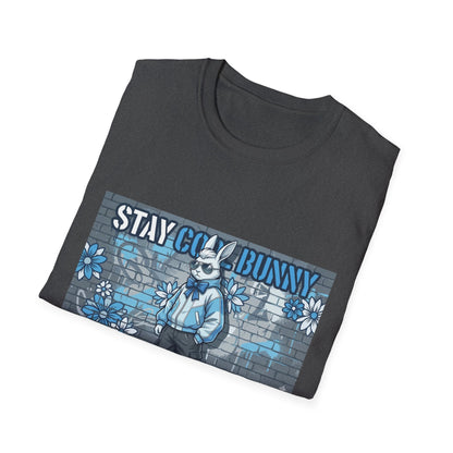 Stay Cool Bunny T-Shirt — Retro Street Art Rabbit Graphic Tee