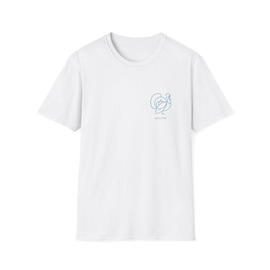 Minimalist Dancing Heart T-Shirt — "you are loved" Pocket Graphic