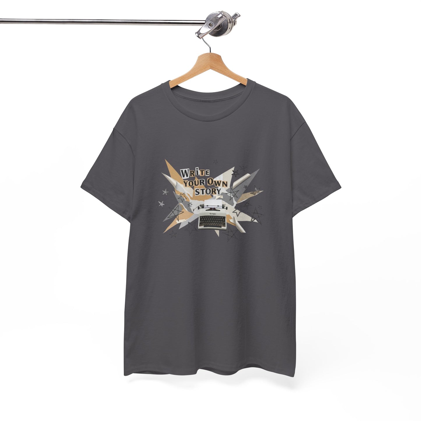 Write Your Own Story T-Shirt — Typewriter Graphic Tee Writer Gift Inspirational