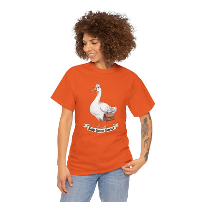 Goose Savior T-Shirt — Vintage Illustrated Goose Tee Whimsical Animal Gift