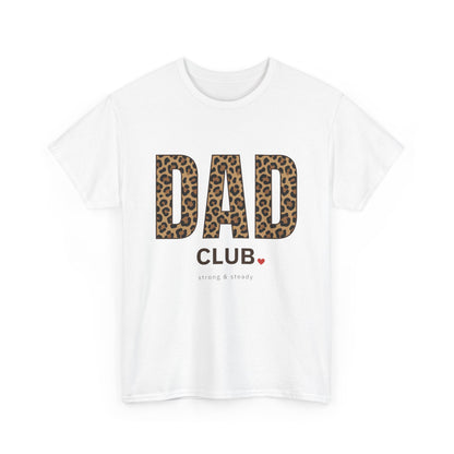 Dad Club Leopard Print T-Shirt — Father's Day Casual Tee