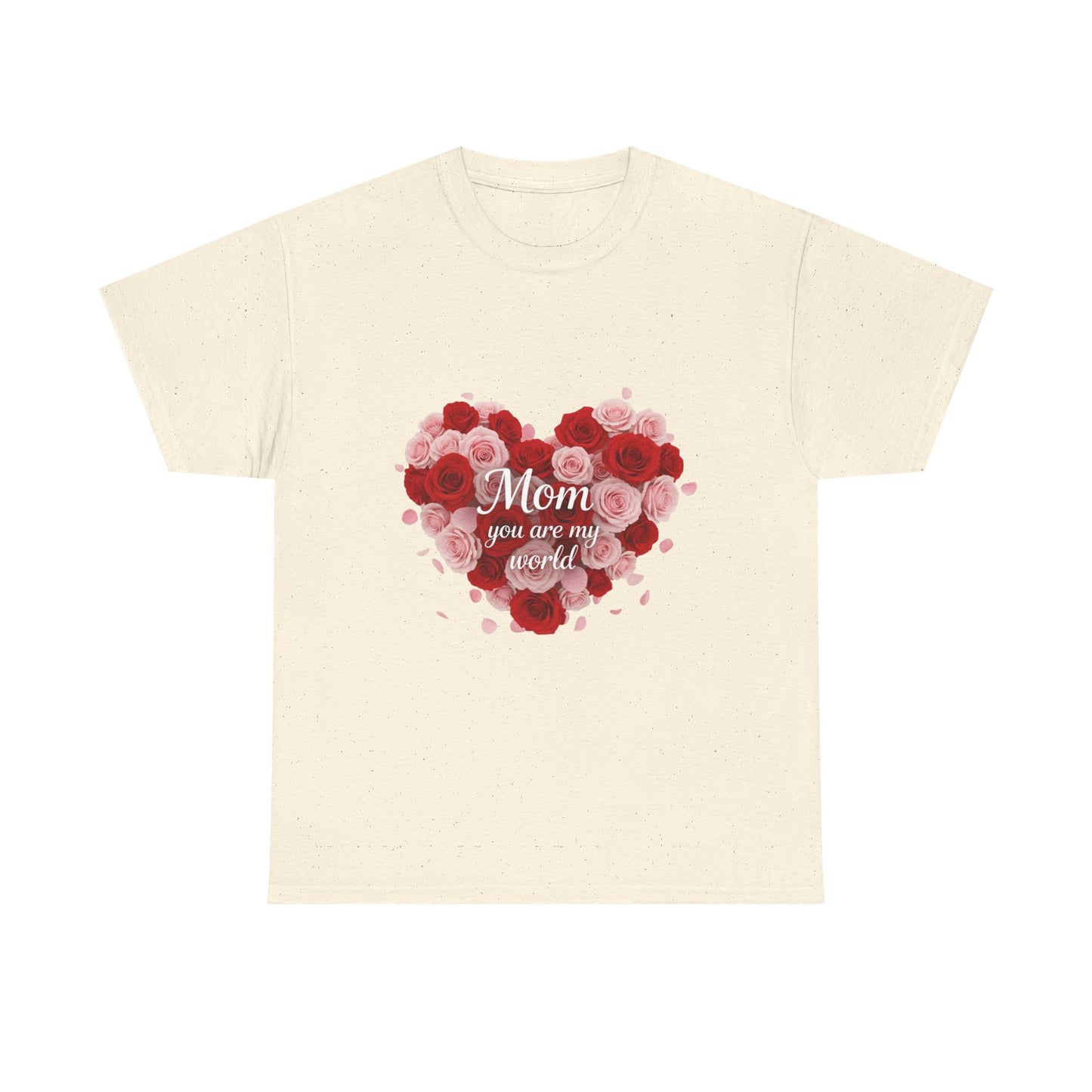 Mom You Are My World Floral Heart T-Shirt