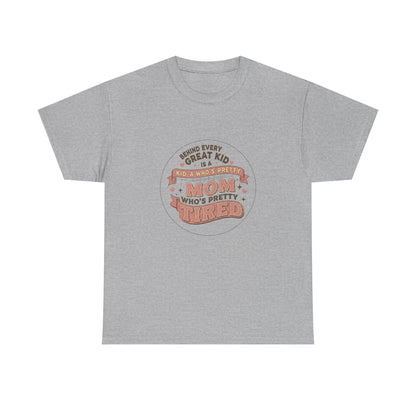 Pretty Tired Mom T-Shirt Funny Vintage Tee Gift for Mom Women Funny Mom Shirt