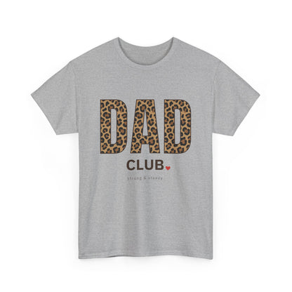 Dad Club Leopard Print T-Shirt — Father's Day Casual Tee