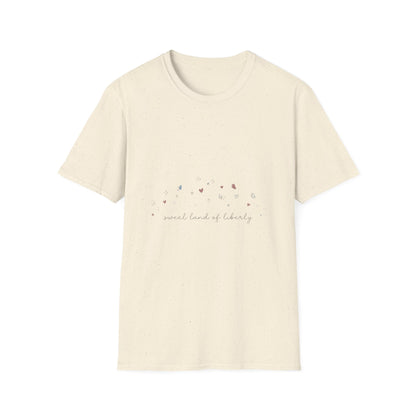 Floral Minimalist T‑Shirt — "Small Kind of Lovely" Chest Script