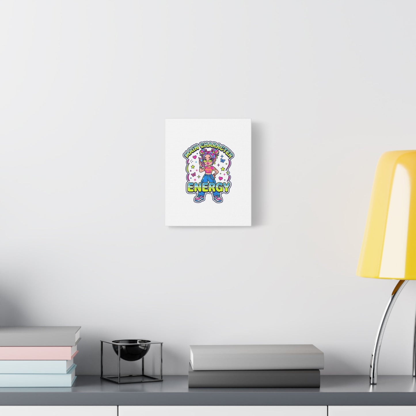 Main Character Energy Canvas | Y2K Aesthetic, Retro Internet Pop Art