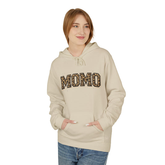 MOMO Leopard Print Hoodie | Mom Mom Lettering, Animal Print