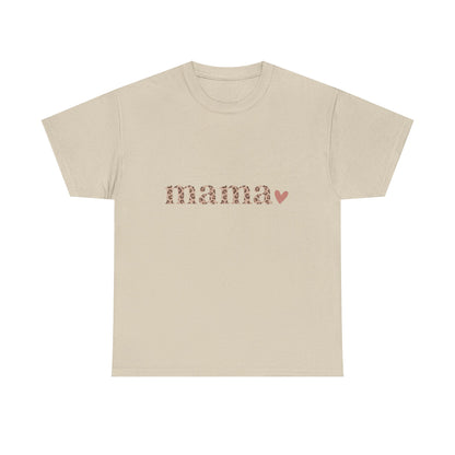 Mama Sparkle Tee — Floral Glitter 'mama' T-Shirt for Moms, Mother's Day Gift