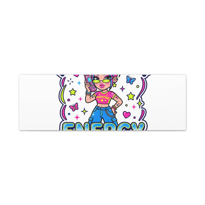 Main Character Energy Canvas | Y2K Aesthetic, Retro Internet Pop Art