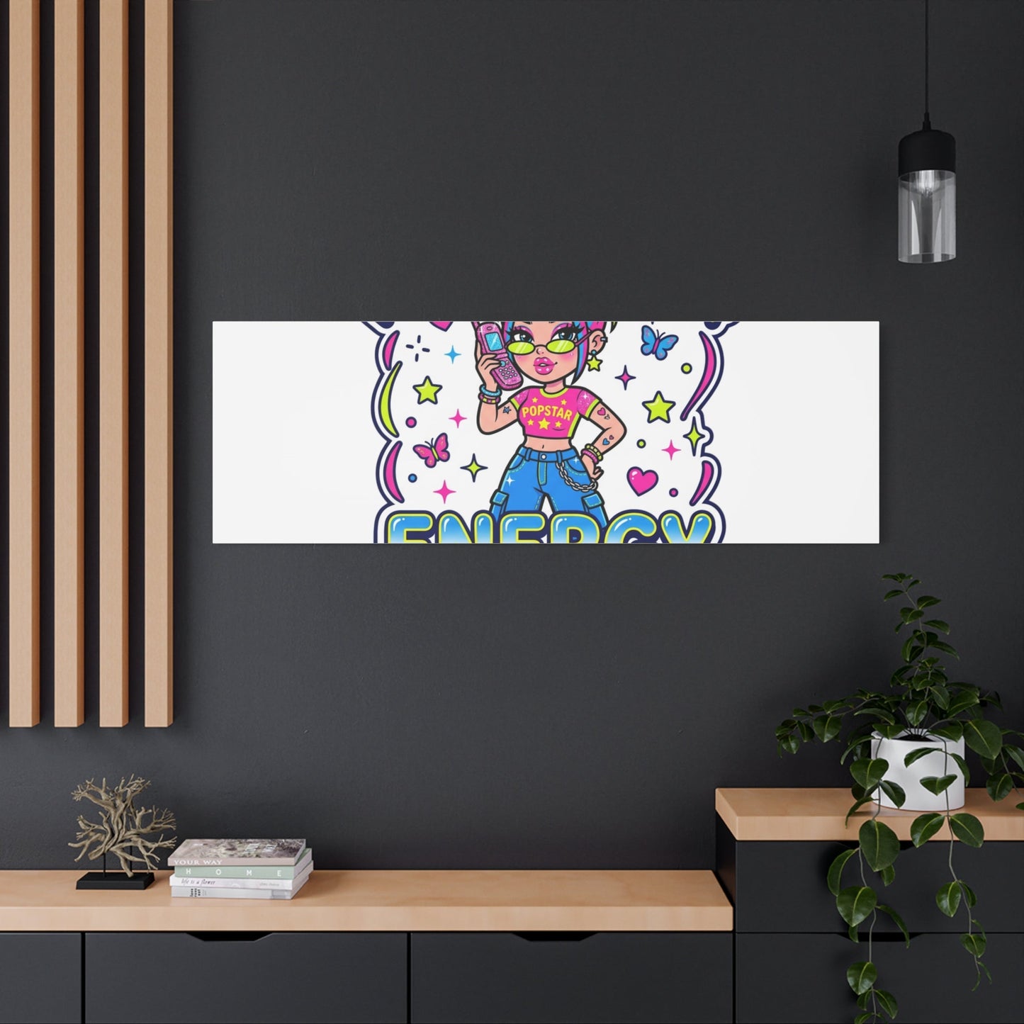 Main Character Energy Canvas | Y2K Aesthetic, Retro Internet Pop Art