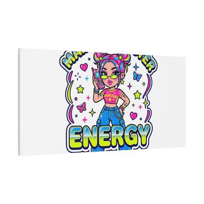 Main Character Energy Canvas | Y2K Aesthetic, Retro Internet Pop Art