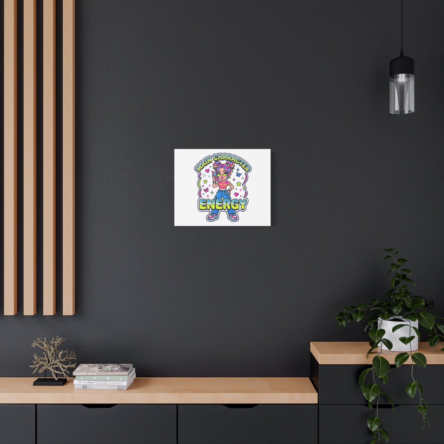Main Character Energy Canvas | Y2K Aesthetic, Retro Internet Pop Art