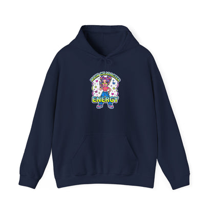 Playful Y2K Sassy Energy Hoodie | 2000s Aesthetic, Retro Internet Graphic