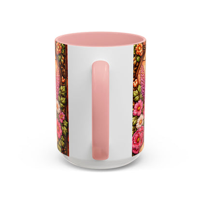 Mom Floral Accent Coffee Mug 15oz — Mother's Day Leopard Print Gift Mug