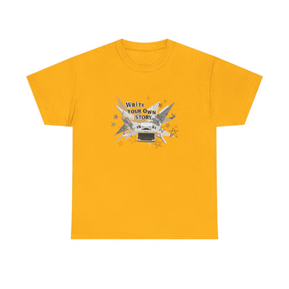 Write Your Own Story T-Shirt — Typewriter Graphic Tee Writer Gift Inspirational