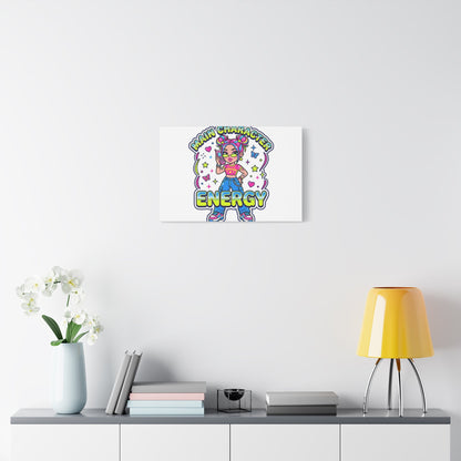 Main Character Energy Canvas | Y2K Aesthetic, Retro Internet Pop Art