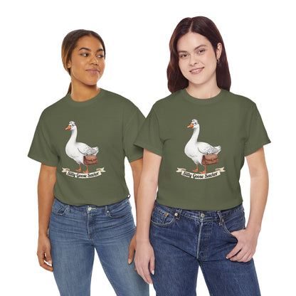 Goose Savior T-Shirt — Vintage Illustrated Goose Tee Whimsical Animal Gift