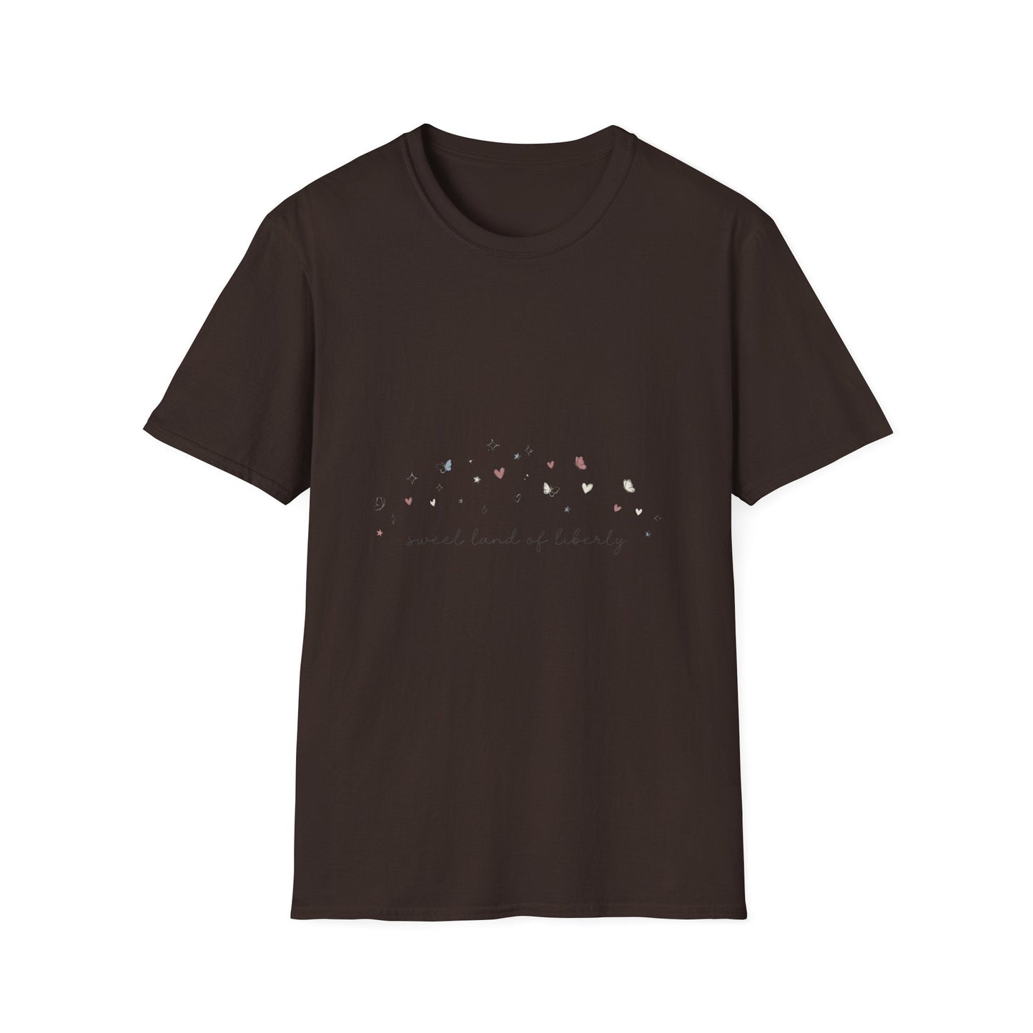 Floral Minimalist T‑Shirt — "Small Kind of Lovely" Chest Script